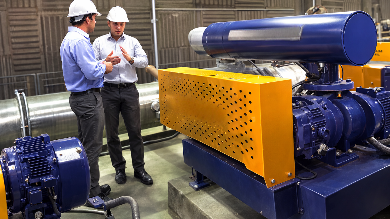 Mantenimiento preventivo de sopladores industriales en planta